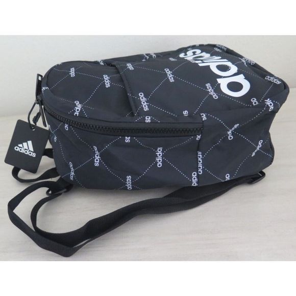 adidas 5149887 Unisex Monogram Black Core Mini Backpack - Picture 7 of 9